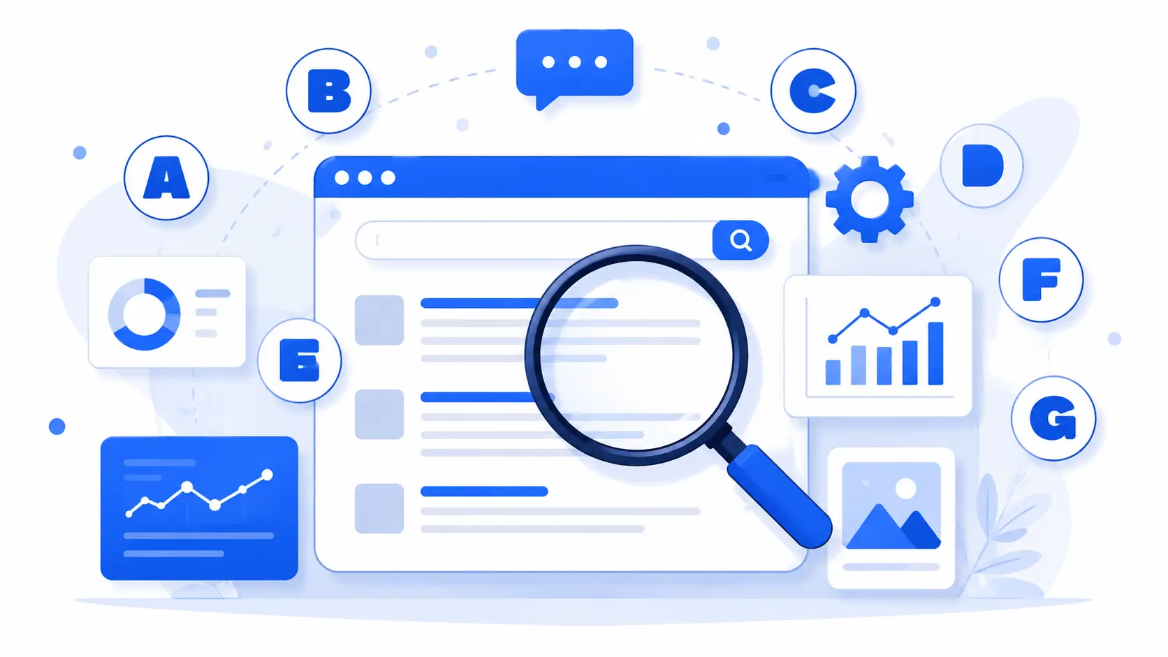 SEO and Digital News Acronyms guide featured illustration