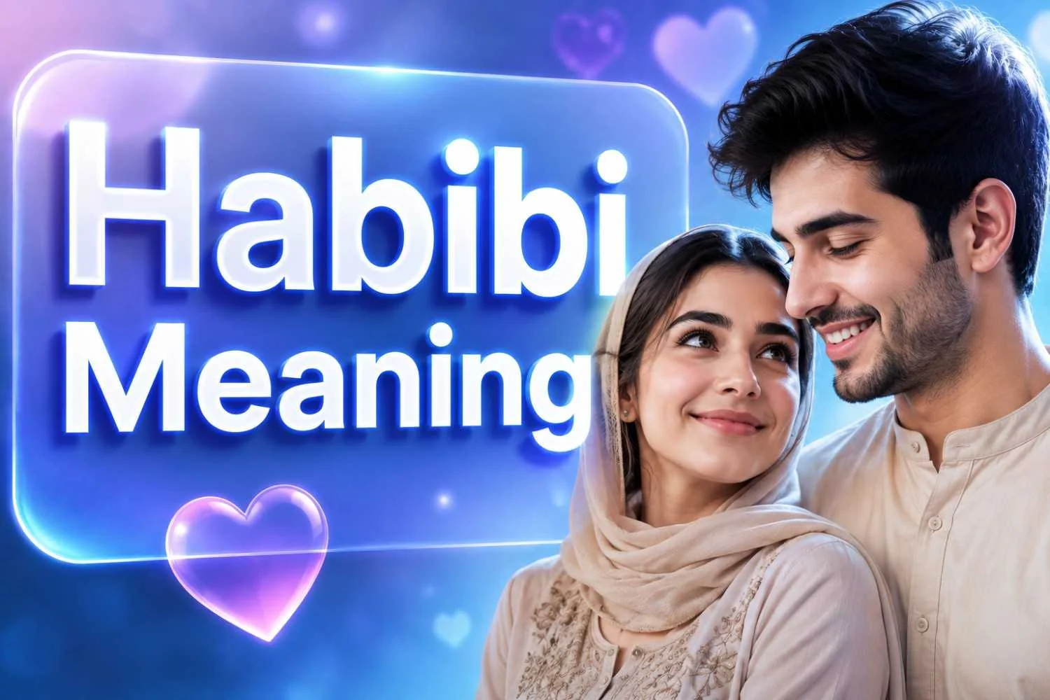 "Habibi meaning in Arabic explained as a term of love, affection, friendship, and endearment"