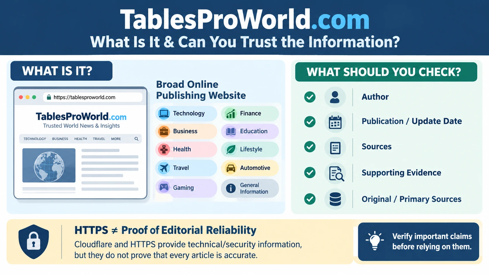 TablesProWorld com – What Is It and Can You Trust It